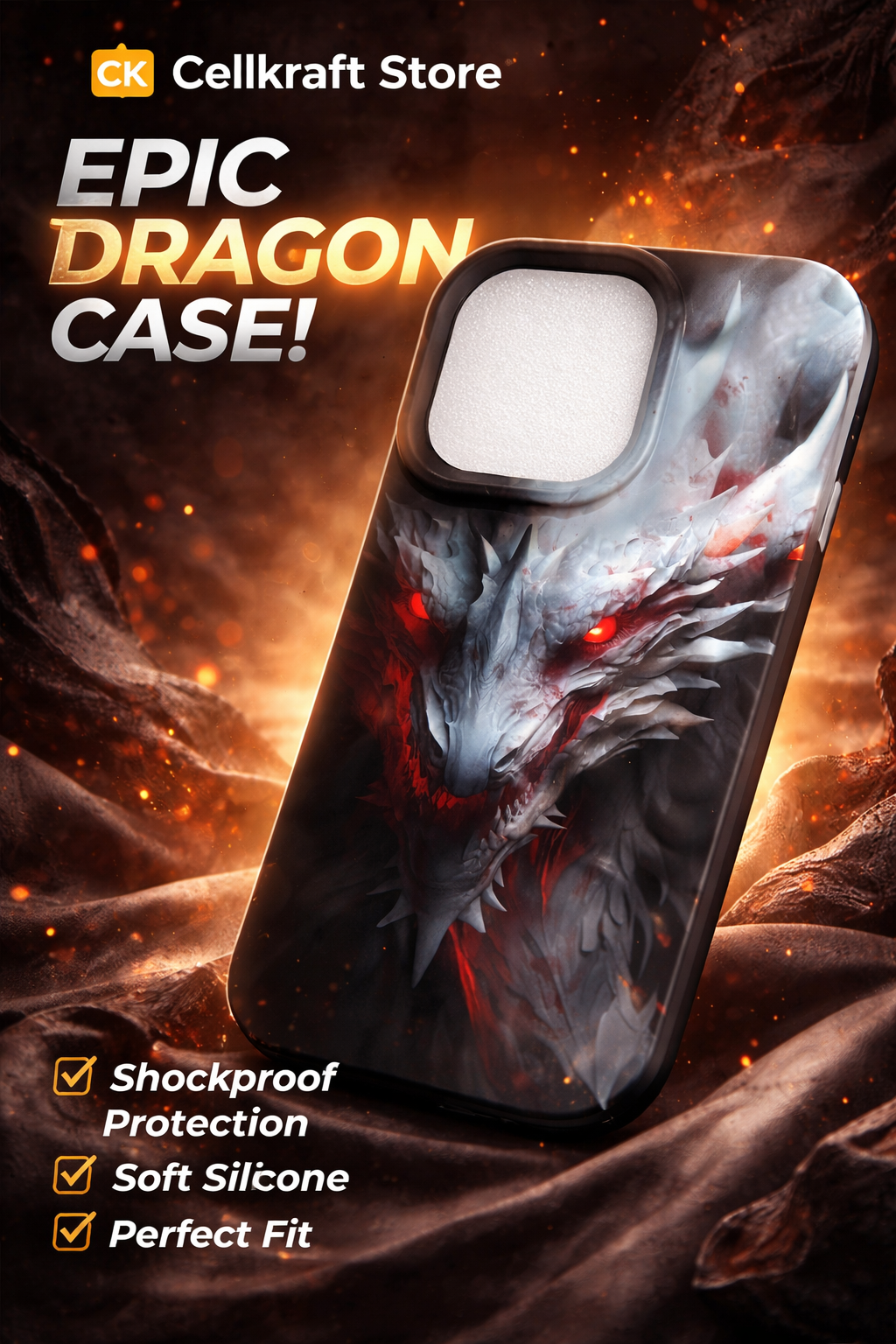 Epic Dragon Silicone Back Cover
