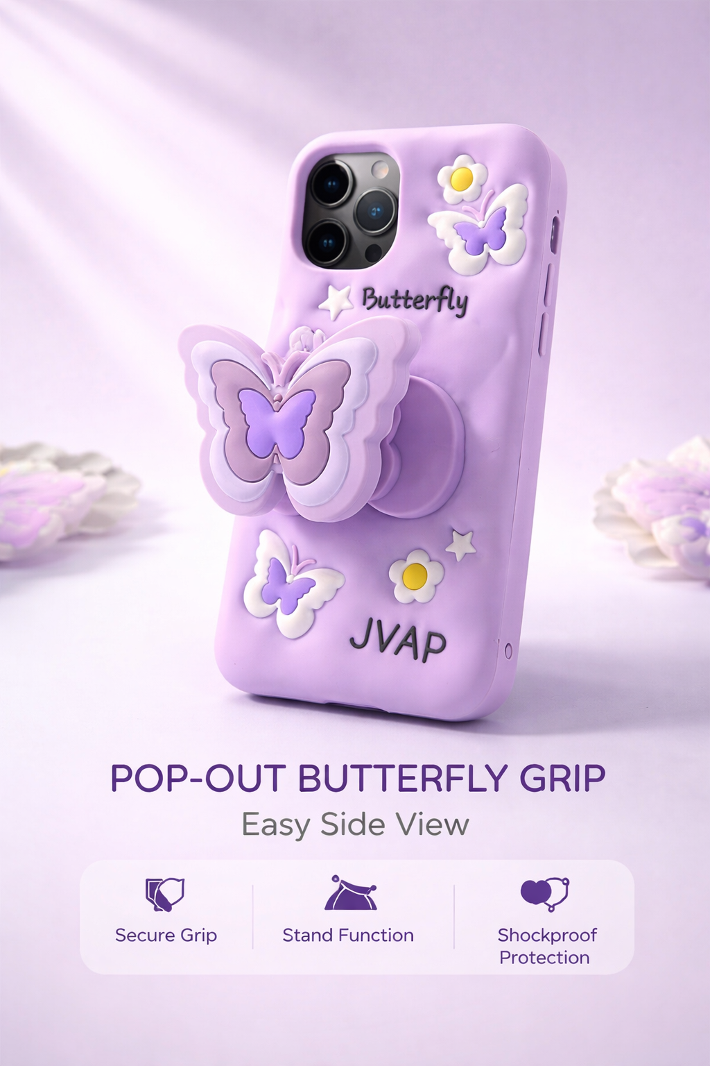 3D Butterfly Design Cover With PopUp