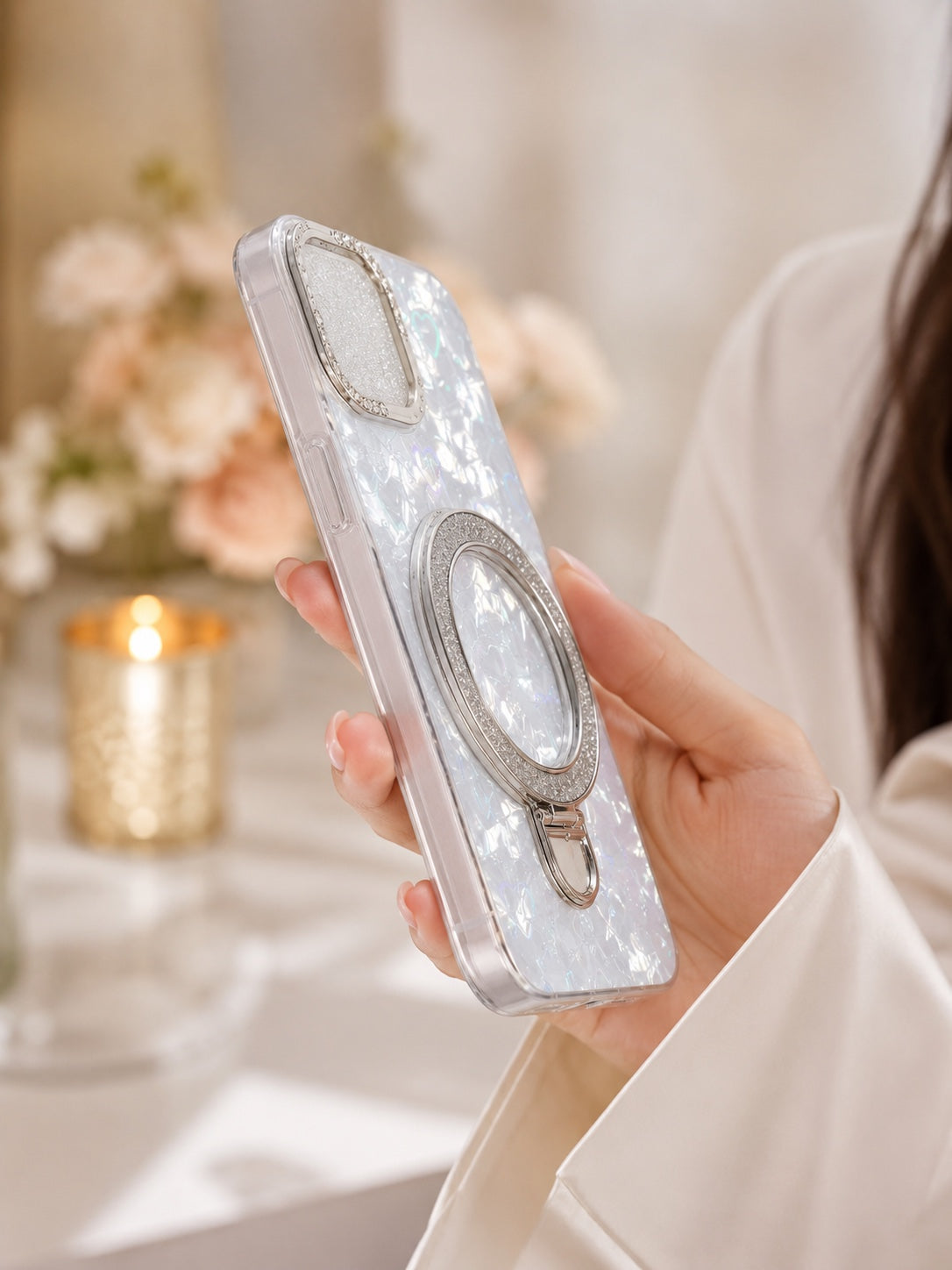 IPhone 13 CellKraft Dimond Ring Cover