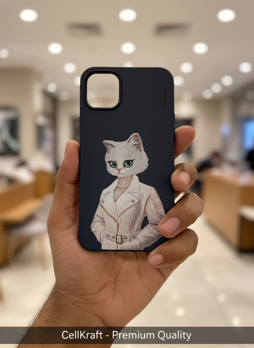 iPhone 11- CellKraft Chic Cat Jacket iPhone Protective Case