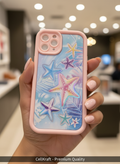 iPhone 11 Pro- CellKraft Iridescent Starfish Tropical Pink Protective iPhone Case