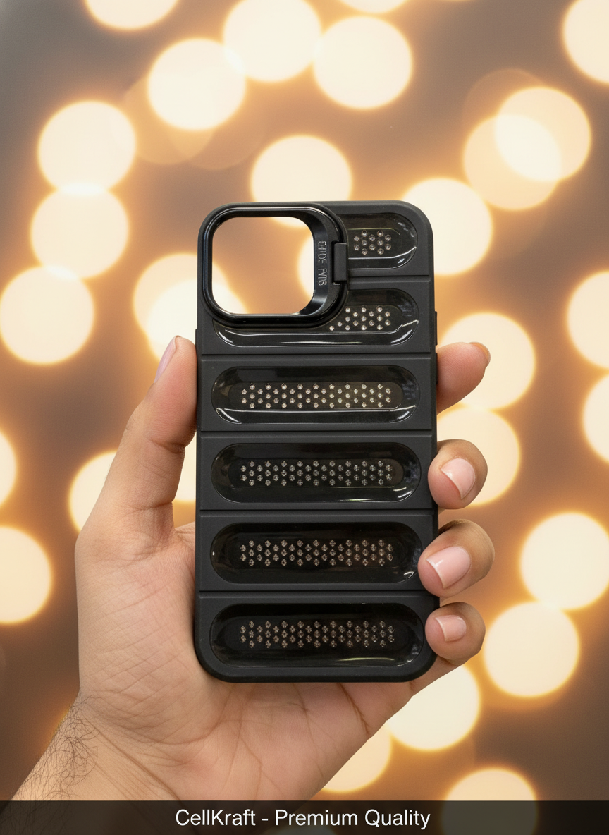 iPhone 12 Pro- CellKraft Robust Studded iPhone Case with Camera Guard