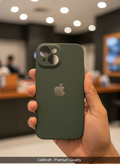 iPhone 14- CellKraft Matte Green iPhone Silicone Protection Case