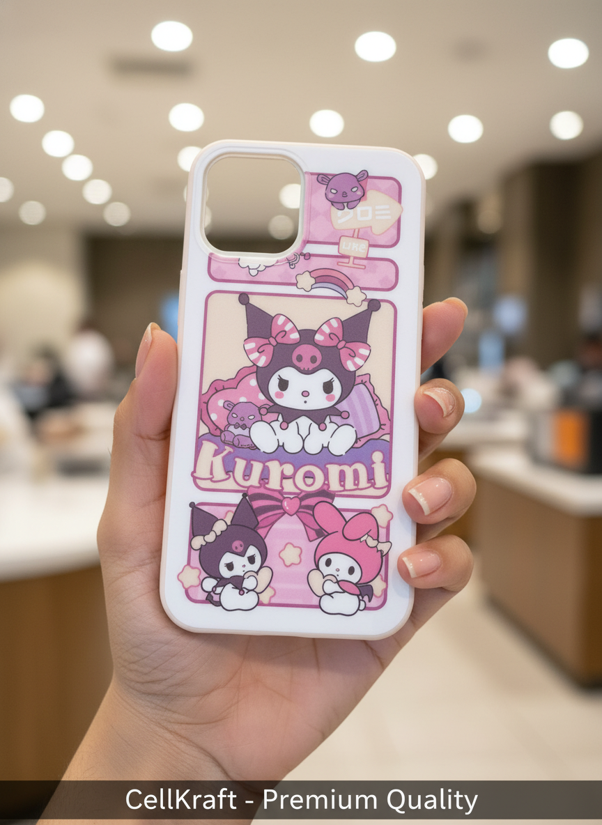 iPhone 12 Pro Max- CellKraft Kuromi My Melody Soft-Touch iPhone Case