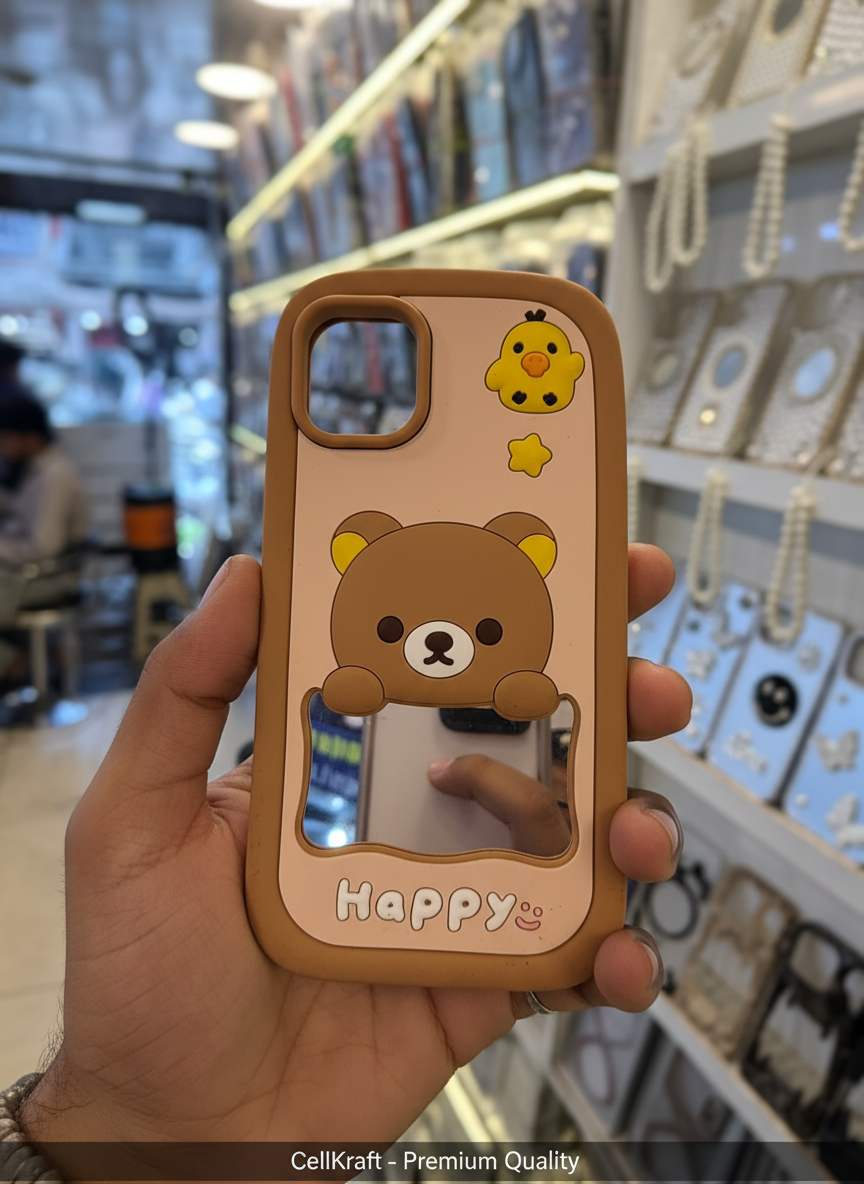 iPhone 11 CellKraft Happy Bear Mirror Case