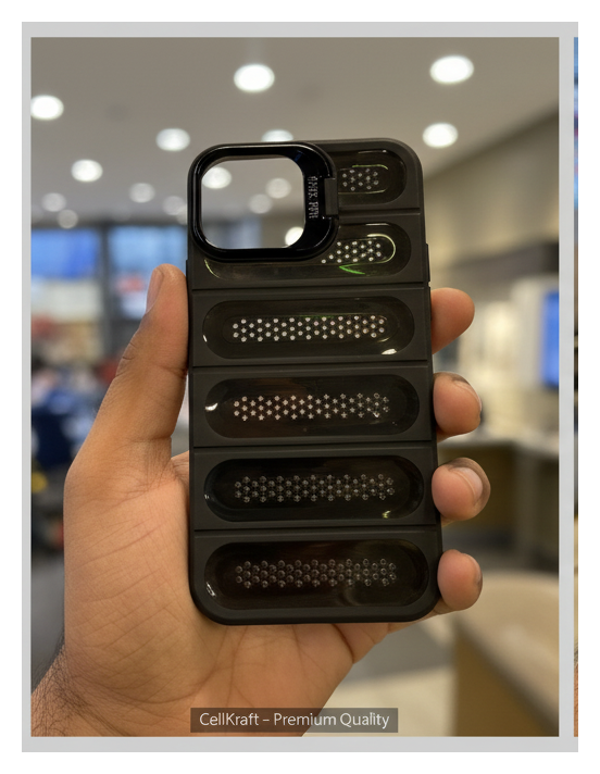iPhone 12- Cellkraft Black Hard Phone Case.