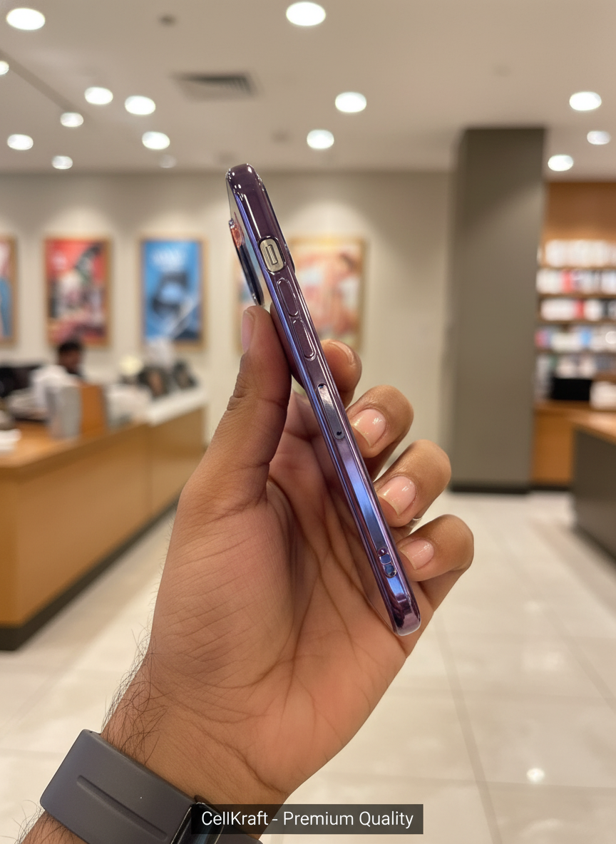 iPhone 11- CellKraft Sleek Matte Purple iPhone Drop Protection Case