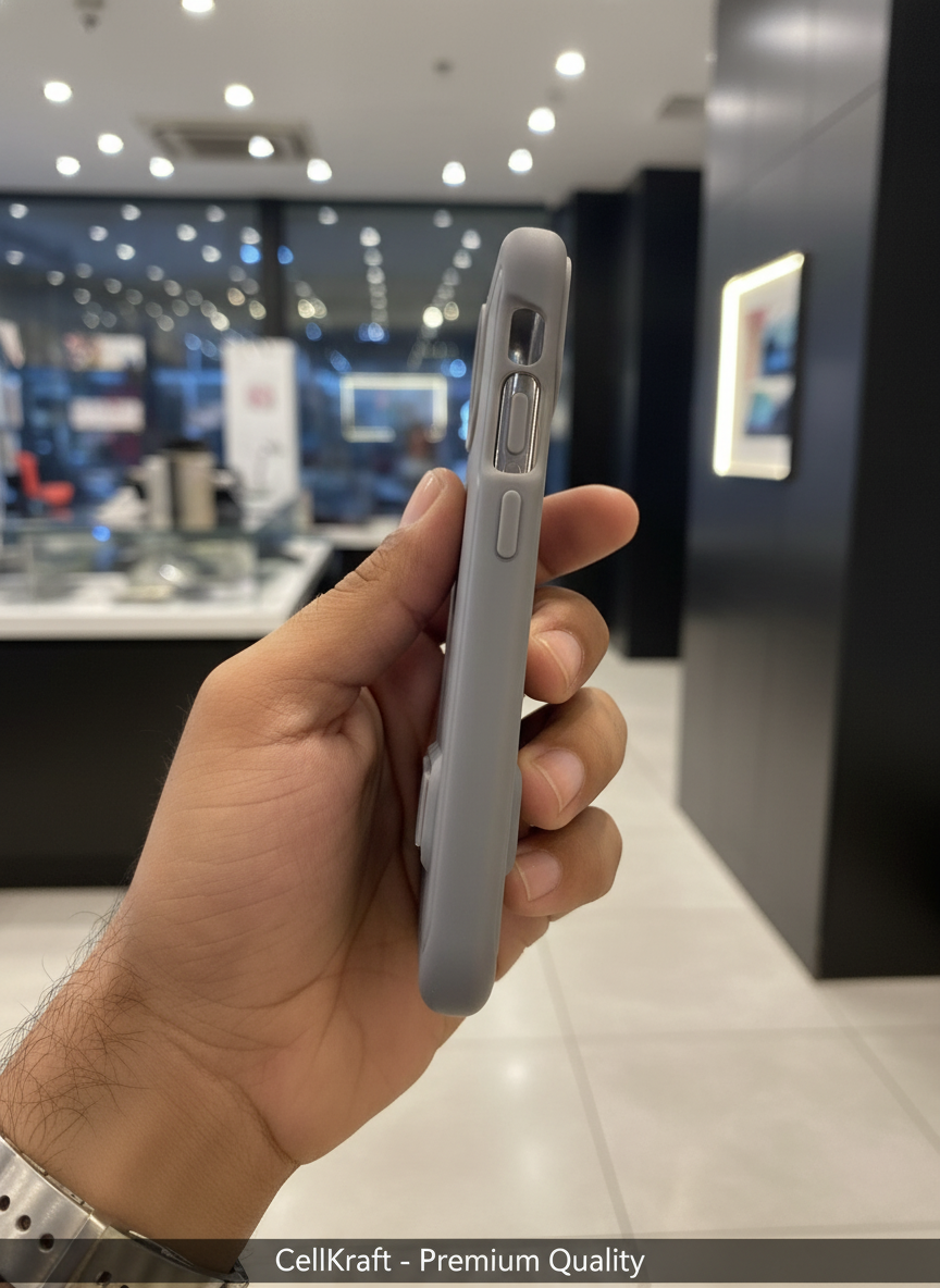 iPhone 11- CellKraft Stealth Grey Kickstand iPhone Case