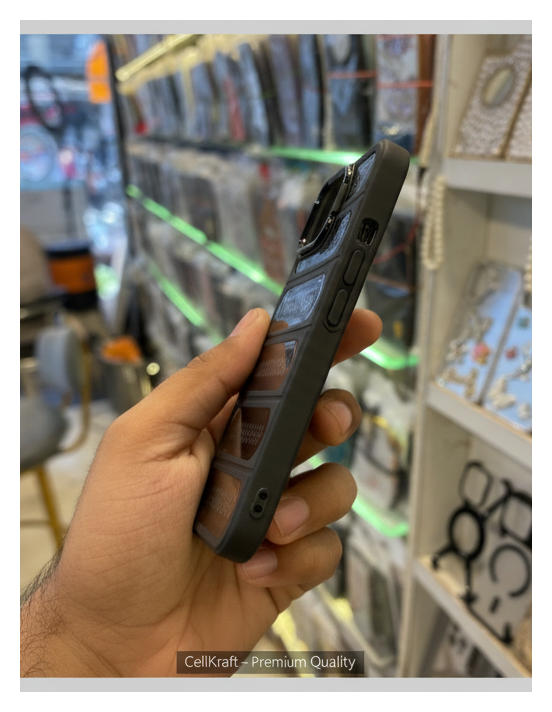 iPhone 12- Cellkraft Black Hard Phone Case.