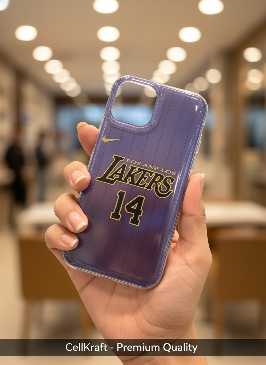 Purple Lakers Jersey Protective iPhone Case