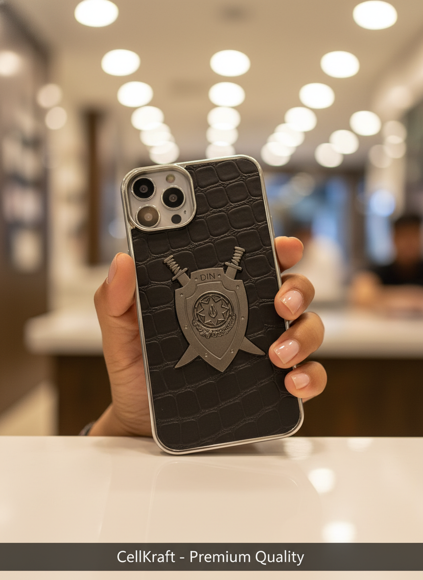 iPhone 11- CellKraft Luxury Croc Texture Shield iPhone Case