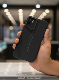 iPhone 11- CellKraft Matte Black iPhone Case with Sports Car Camera Design