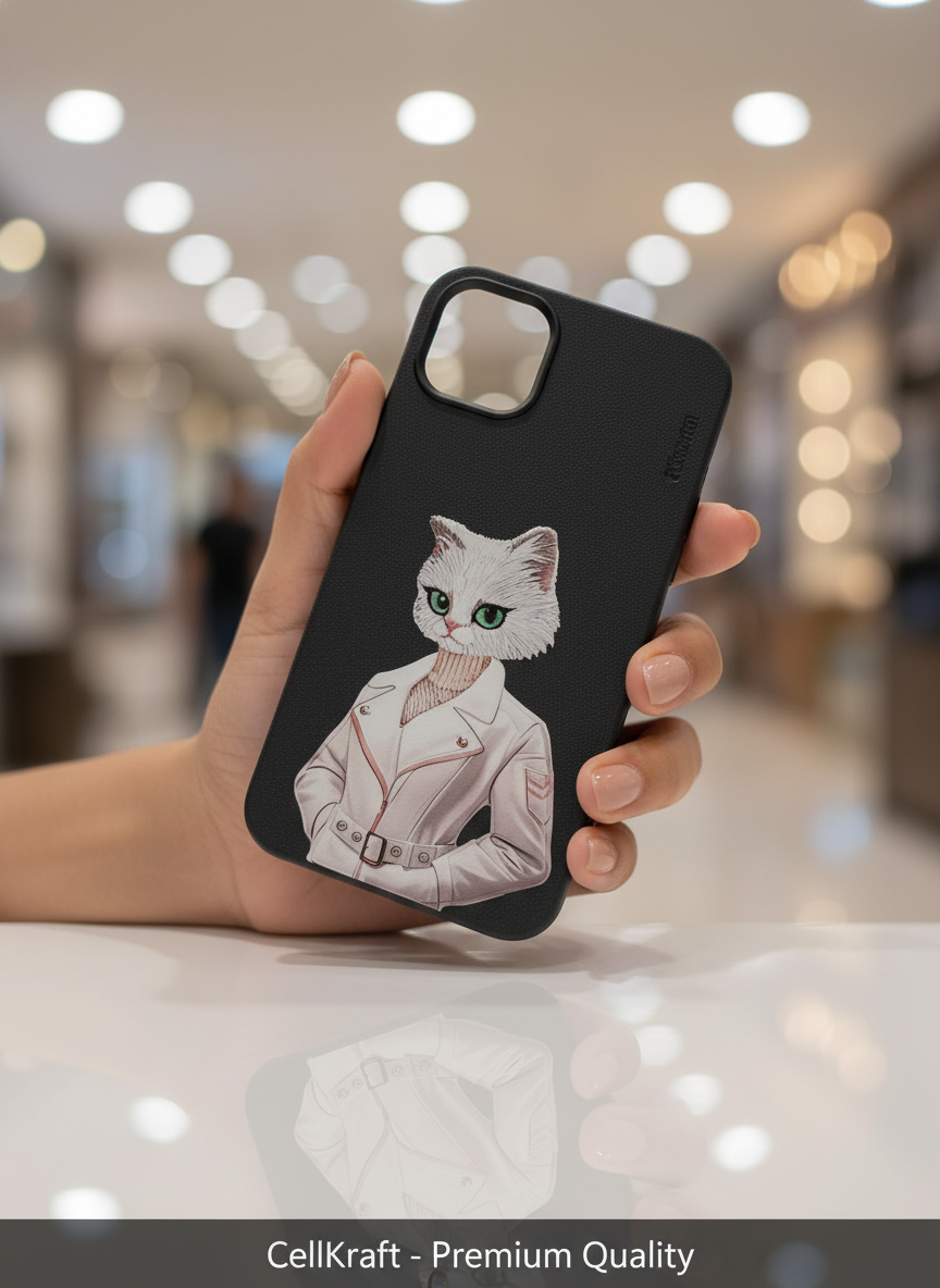 iPhone 11- CellKraft Chic Cat Jacket iPhone Protective Case