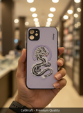 Nimmy Dragon Embossed iPhone Case - Lavender