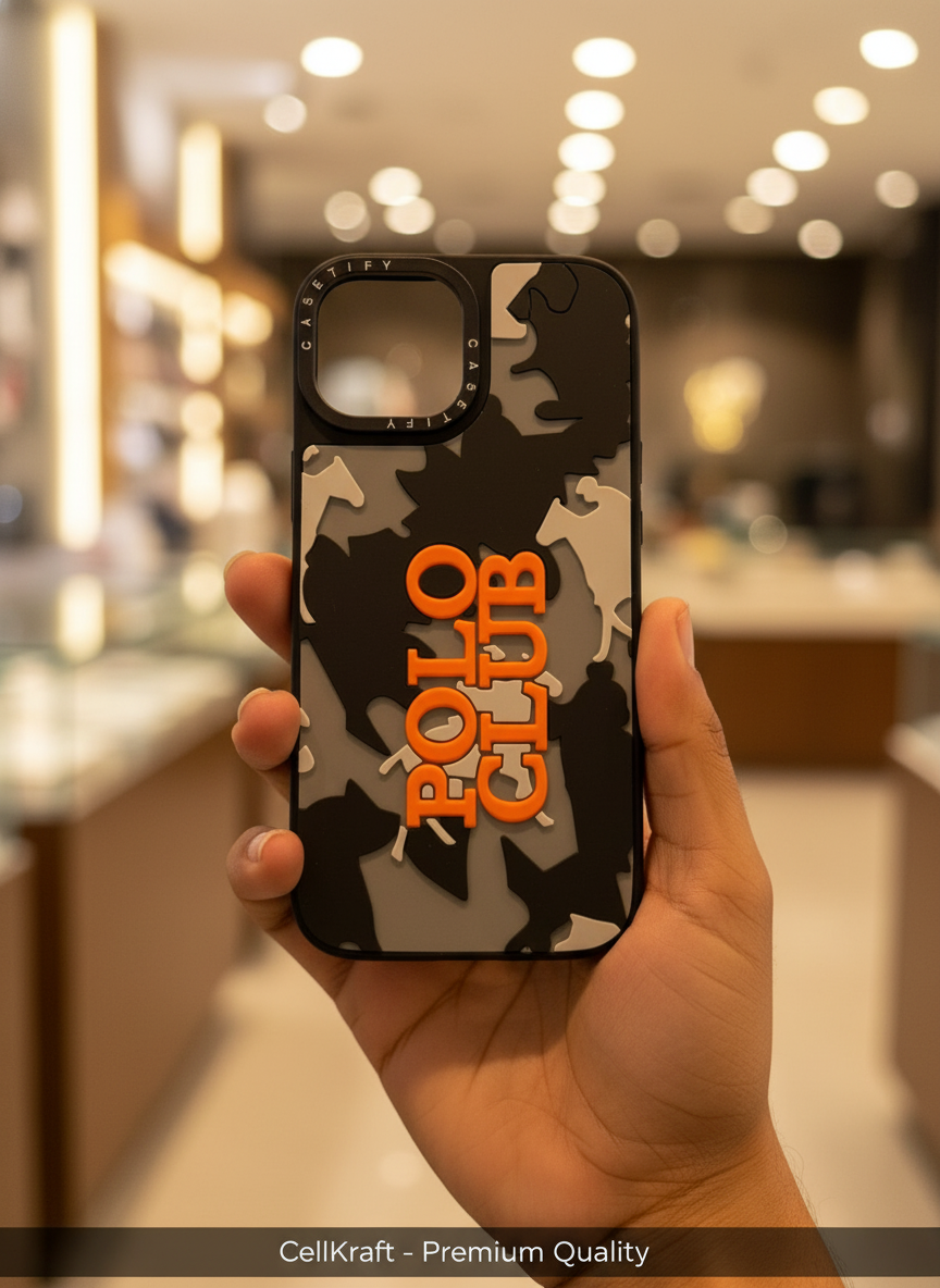 iPhone 14- CellKraft Camo Polo Club Protective iPhone Case