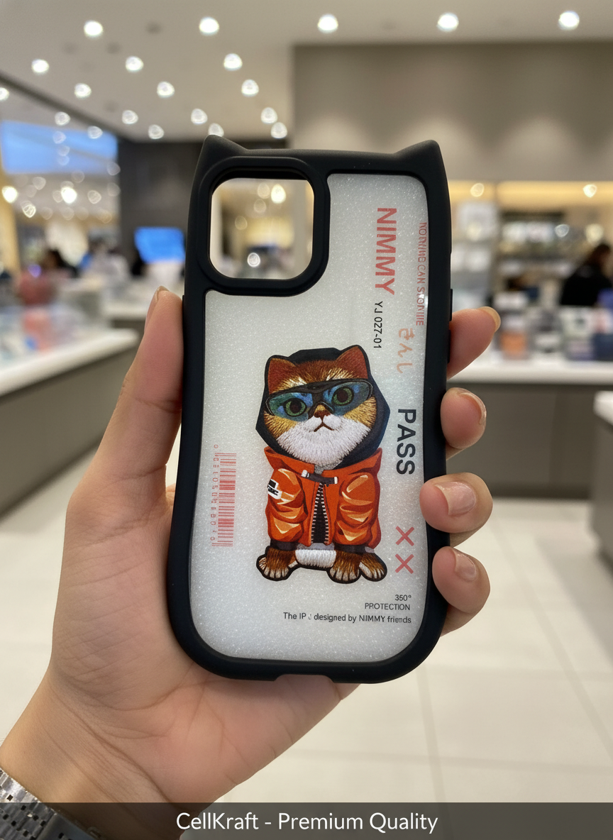 iPhone 12 Pro Max- CellKraft Nimmy Cat 360° Protective iPhone Case