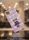 iPhone 11- CellKraft Chic Plaid Bunny iPhone Case with Drop Protection