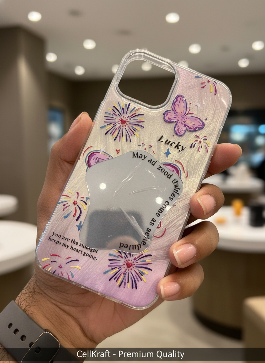iPhone 11- CellKraft Lucky Butterfly Inspirational Clear iPhone Case