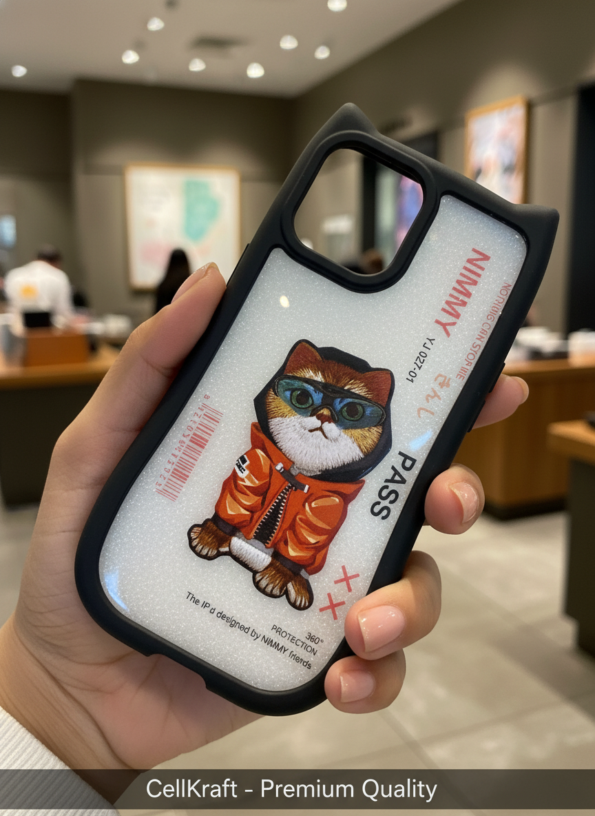 iPhone 12 Pro Max- CellKraft Nimmy Cat 360° Protective iPhone Case