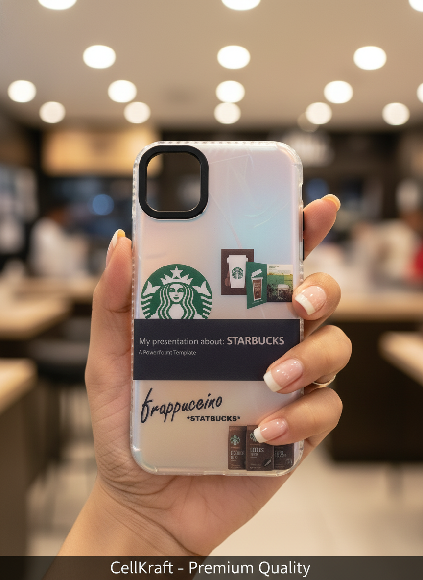 iPhone 11- CellKraft Starbucks Frappuccino Clear Protective iPhone Case