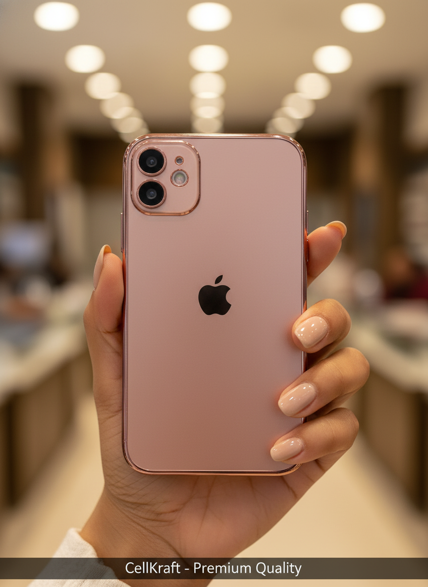 iPhone 11- CellKraft Rose Gold Metallic Slim Protective iPhone Case