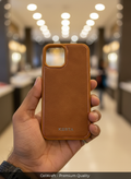 iPhone 12 Pro- CellKraft KESTA Tan Faux Leather iPhone Case