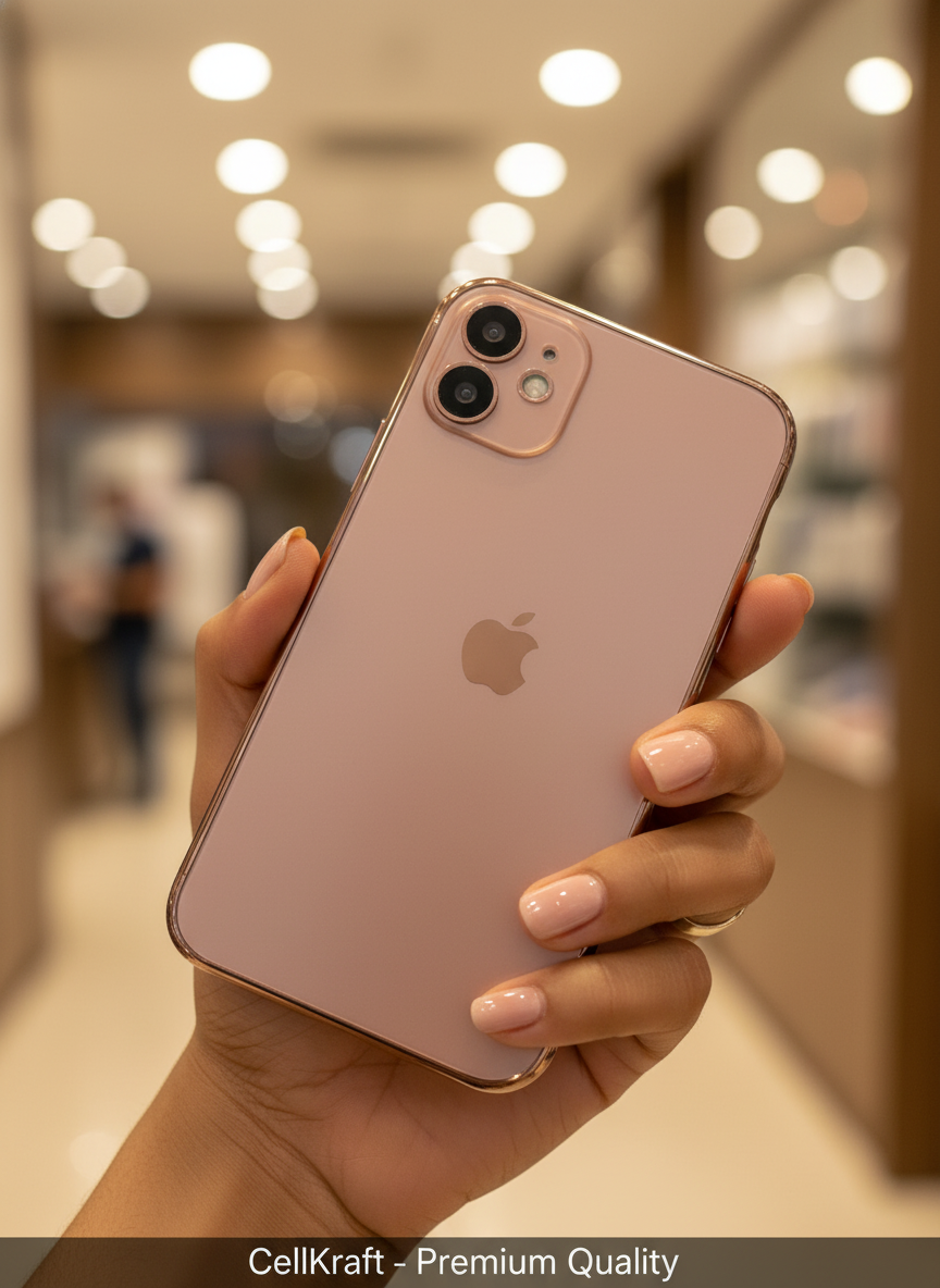 iPhone 11- CellKraft Rose Gold Metallic Slim Protective iPhone Case