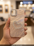 iPhone 12- CellKraft Glam Dimond Heart  iPhone Case