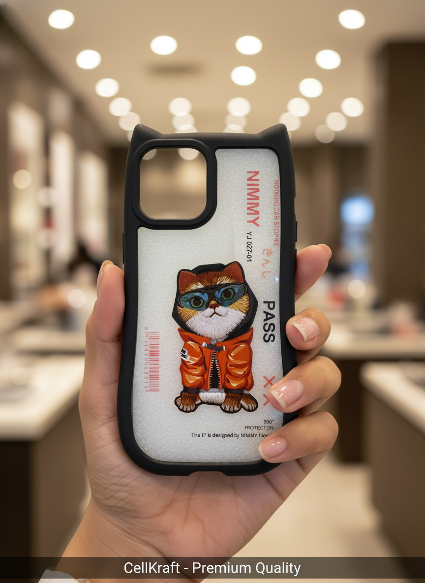 iPhone 12 Pro- CellKraft Nimmy Cool Cat 360° Protection Case