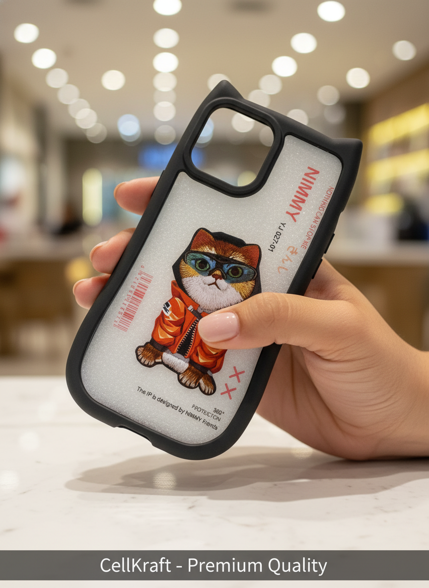 iPhone 12 Pro- CellKraft Nimmy Cool Cat 360° Protection Case