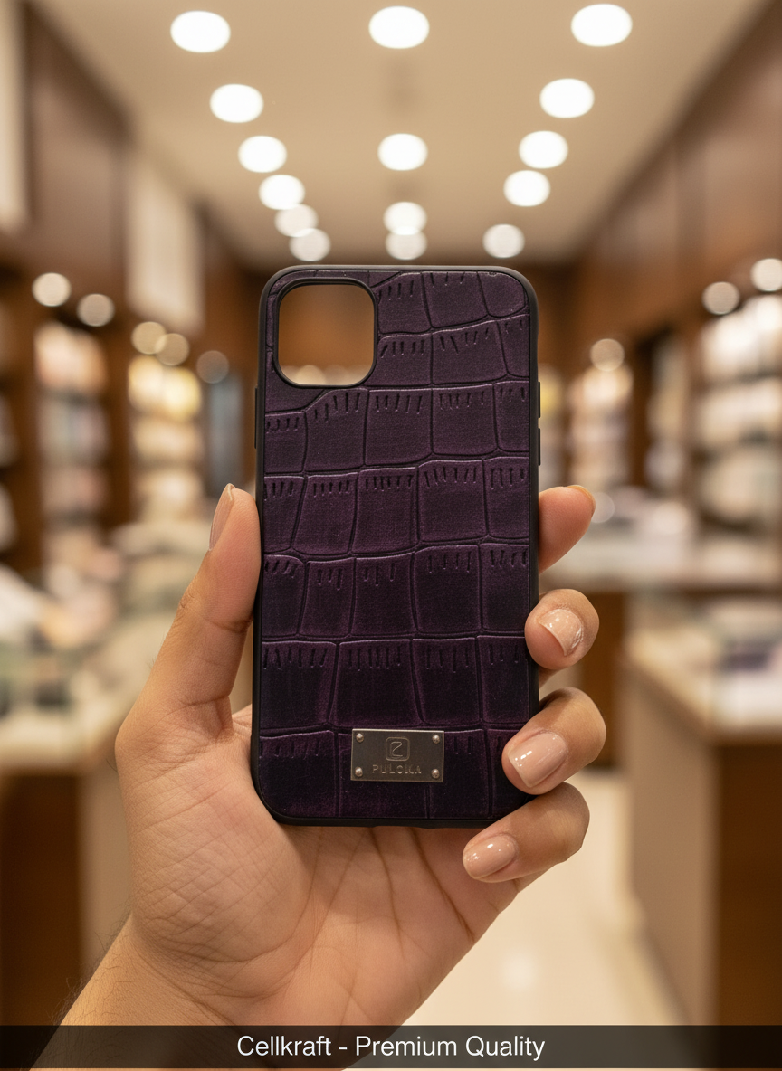 iPhone 11 Luxury Croc Leather Protective Case