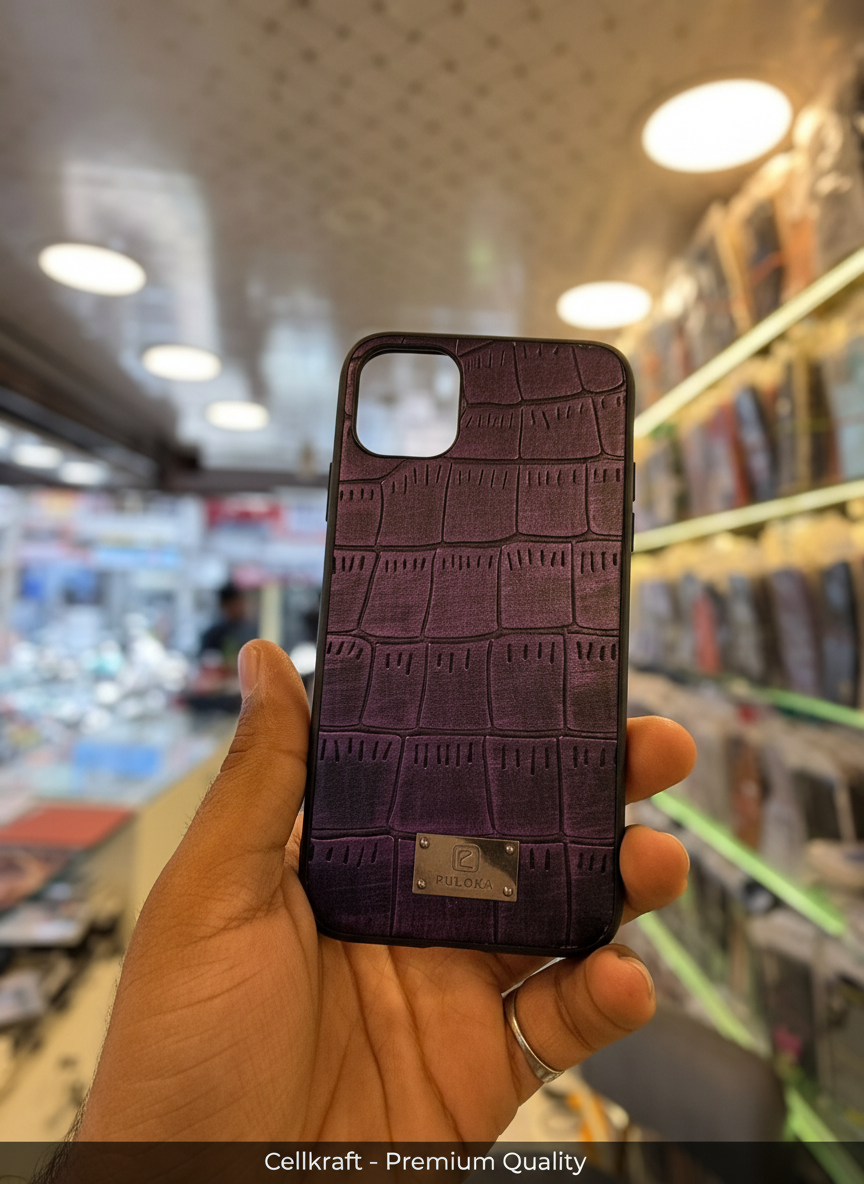 iPhone 11 Luxury Croc Leather Protective Case