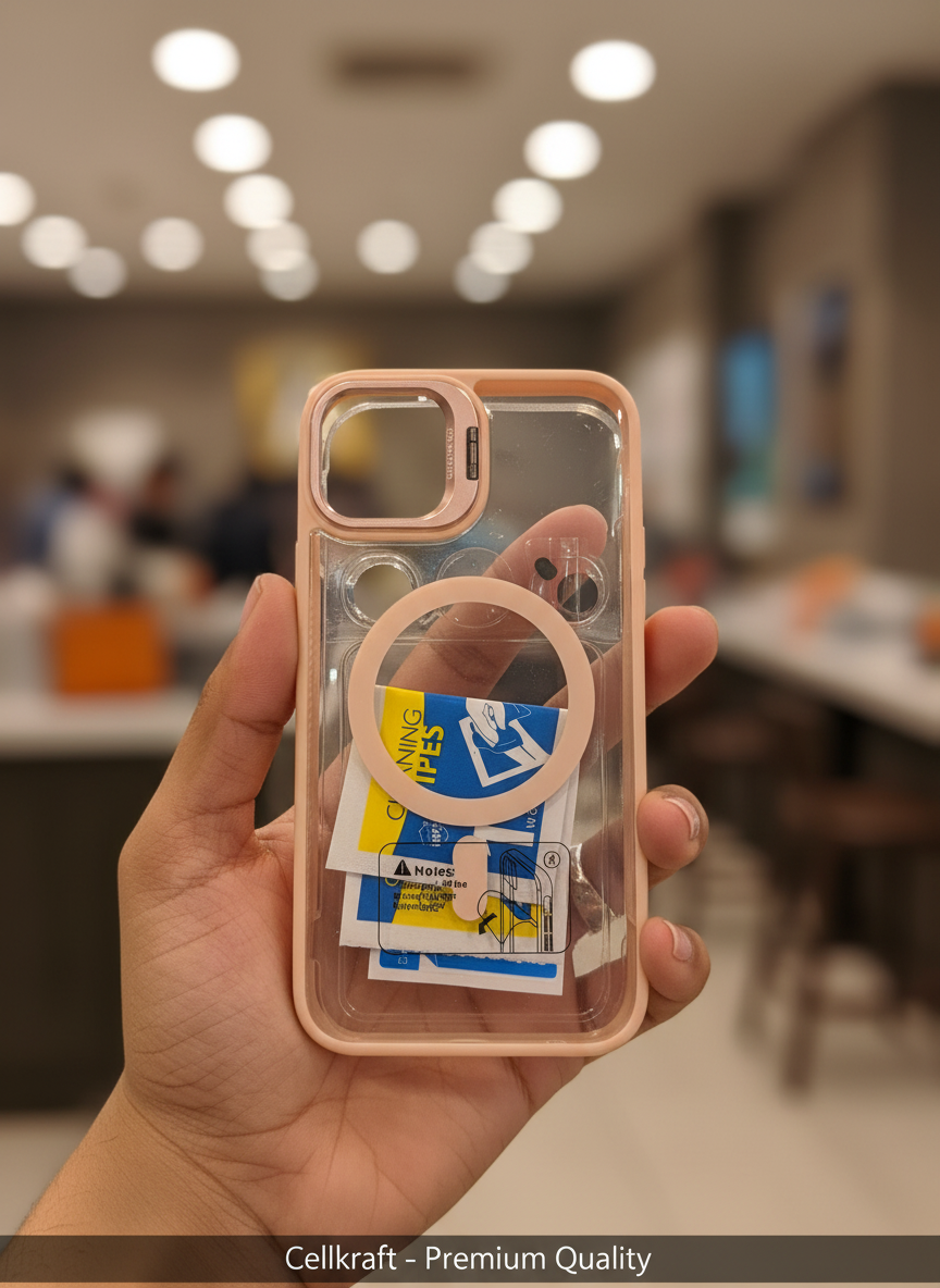 iPhone 11 Clear Ring Stand Protective Case