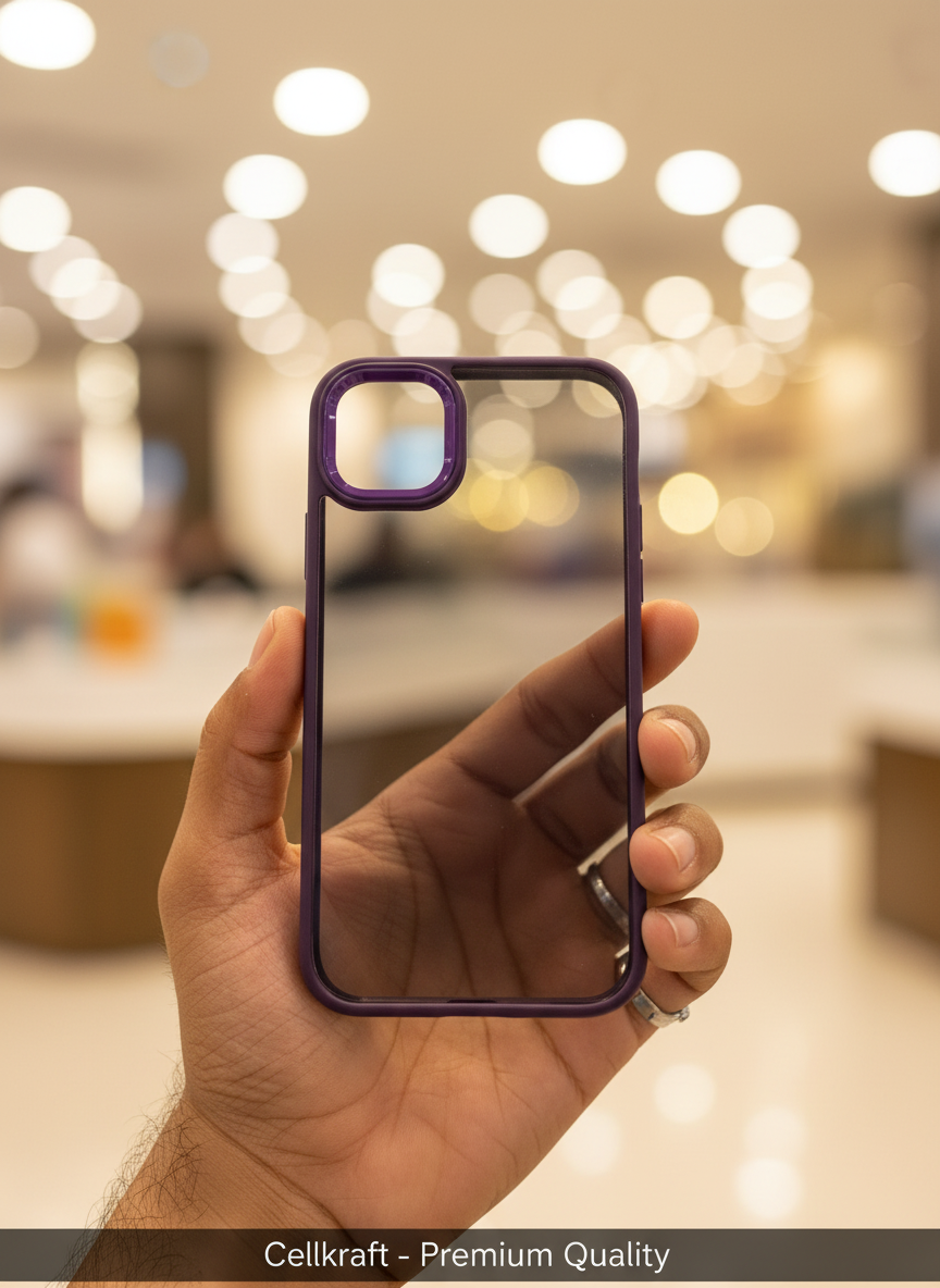 Cellkraft iPhone 11 Slim Clear Purple Protection Case