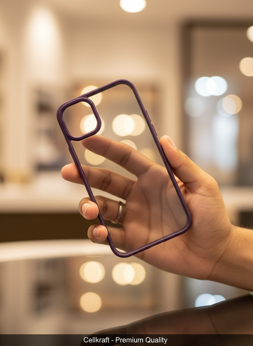Cellkraft iPhone 11 Slim Clear Purple Protection Case