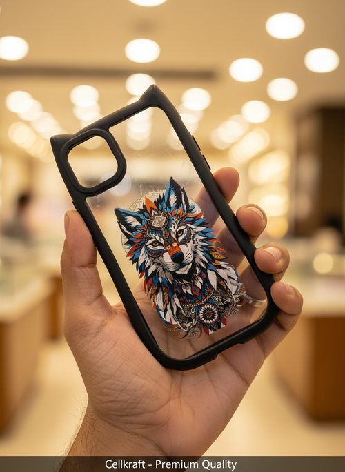 iPhone 11 Cellkraft Mythic Wolf Protective Clear Case