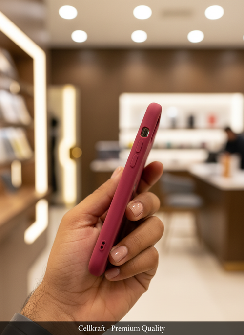 iPhone 11 Cellkraft Red Soft-Touch Silicone Case