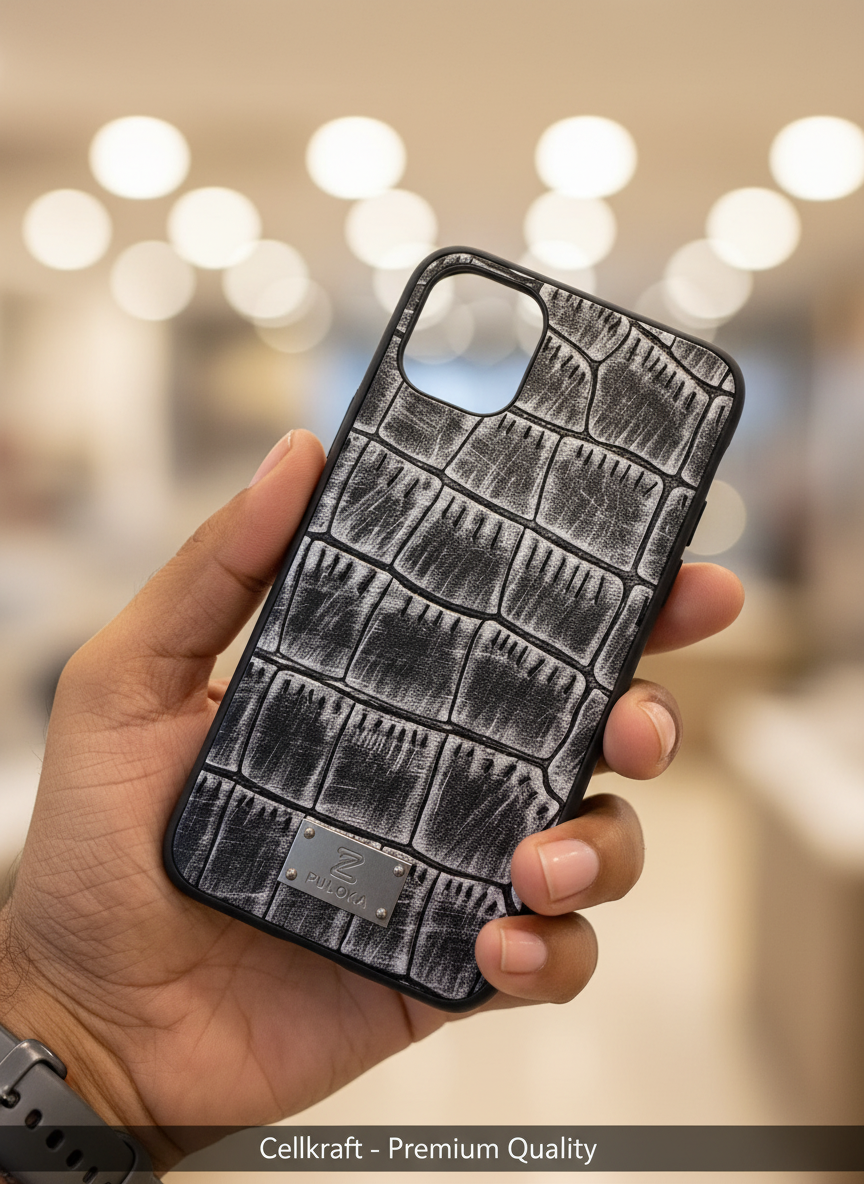iPhone 11 Cellkraft Premium Croc Texture Case