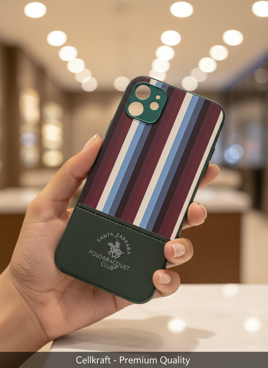 iPhone 11 Premium Striped Polo Club Case