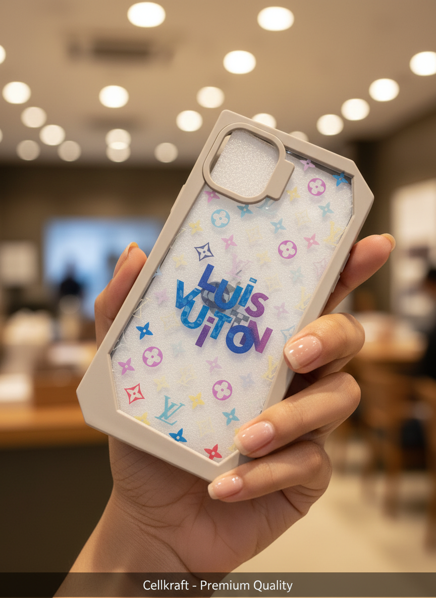iPhone 11 Luxe Monogram Shockproof Clear Case