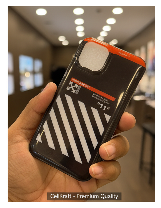 Trendy Off-White Design Protective iPhone 11 Pro Case