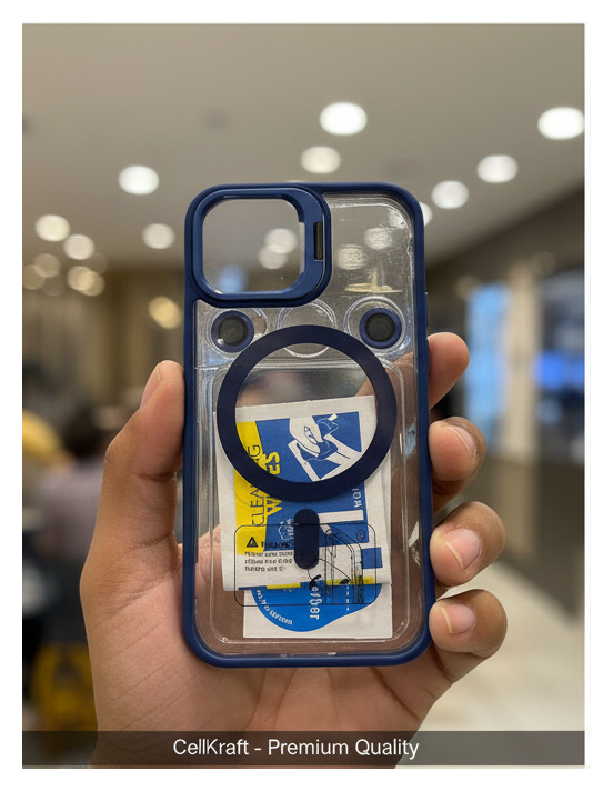 iPhone 12- CellKraft Clear MagSafe iPhone Case with Bumper