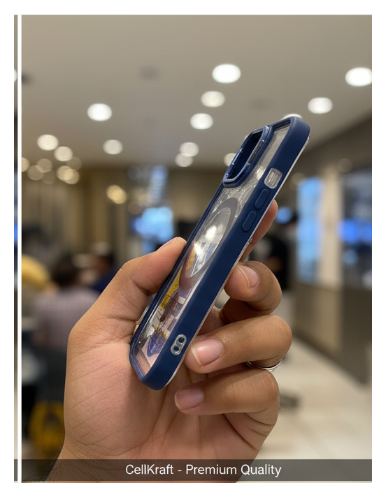 iPhone 12- CellKraft Clear MagSafe iPhone Case with Bumper