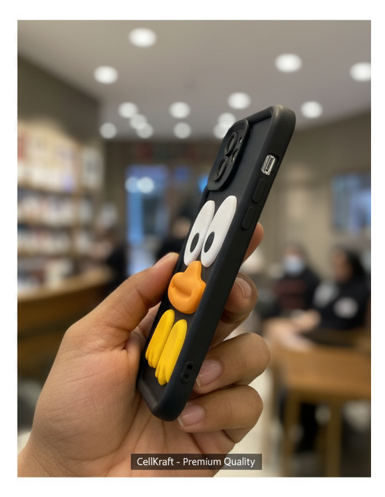 iPhone 12- Adorable Duck 3D Soft Silicone Case