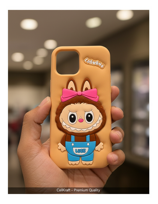 iPhone 12- Labubu 3D Luck Silicone Case