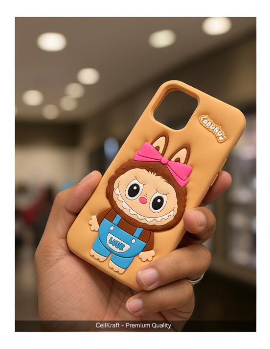 iPhone 12- Labubu 3D Luck Silicone Case