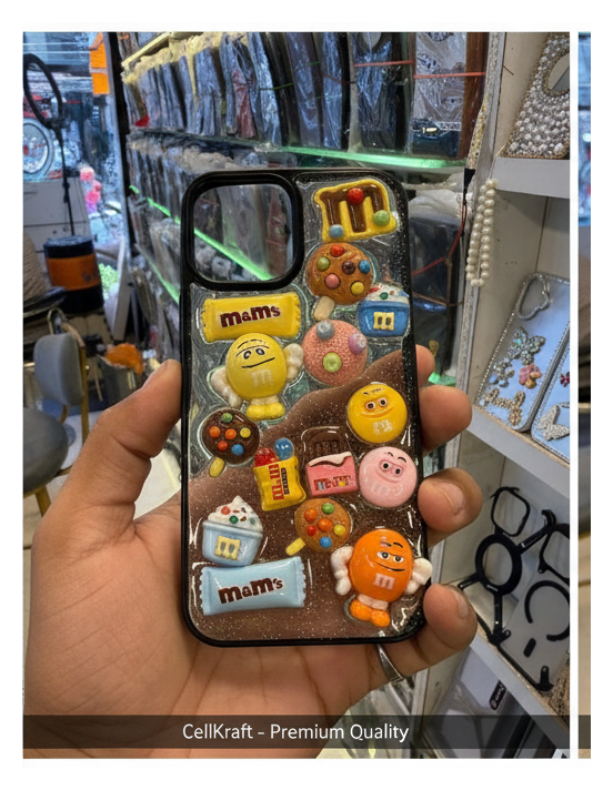 iPhone 12 M&M 3D Candy Fun Protective Case