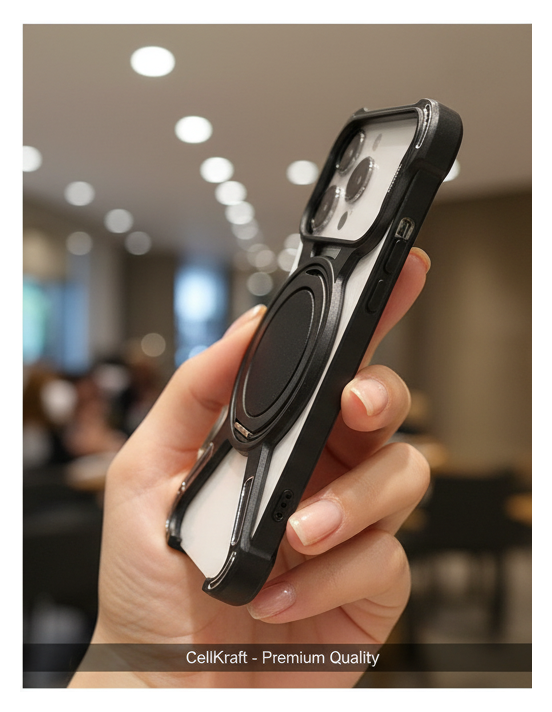 17 Pro Max CellKraft Armor Kickstand Case