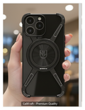 iPhone 16 Pro Max NJOYNY Rugged Ring Stand Case