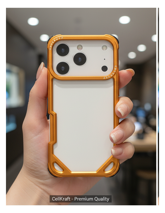 iPhone 17 Pro CellKraft Armor Metal Bumper
